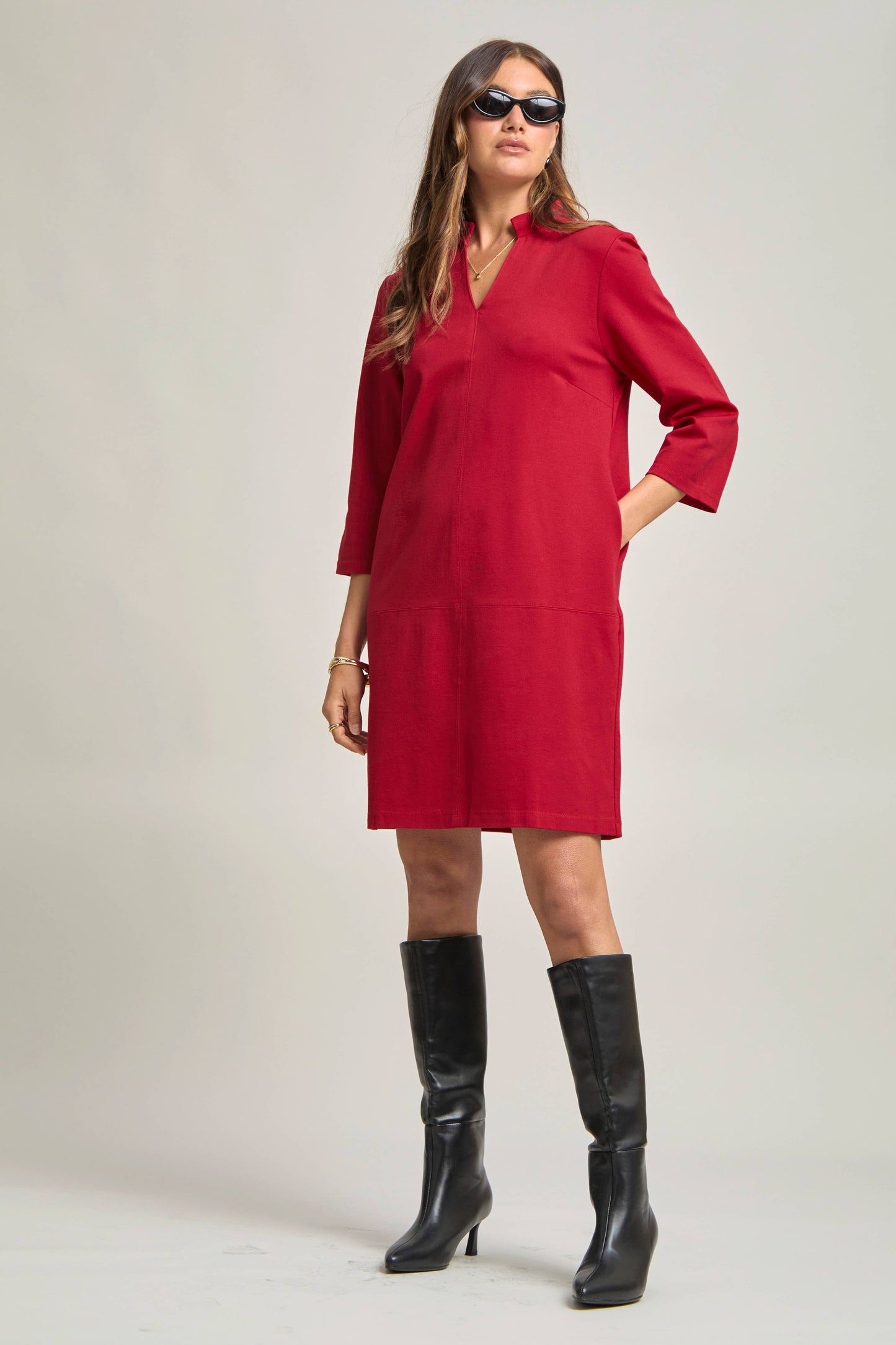 Dear Scarlett - Magic A-Line Dress: Red