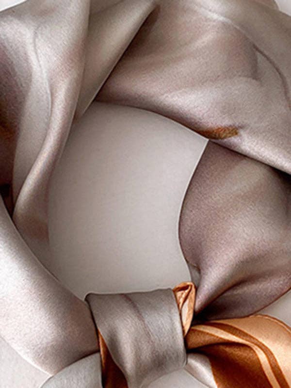 UZ Wholesale Store - Printed Leisure Fashion Square Scarf: KHAKI / One_size