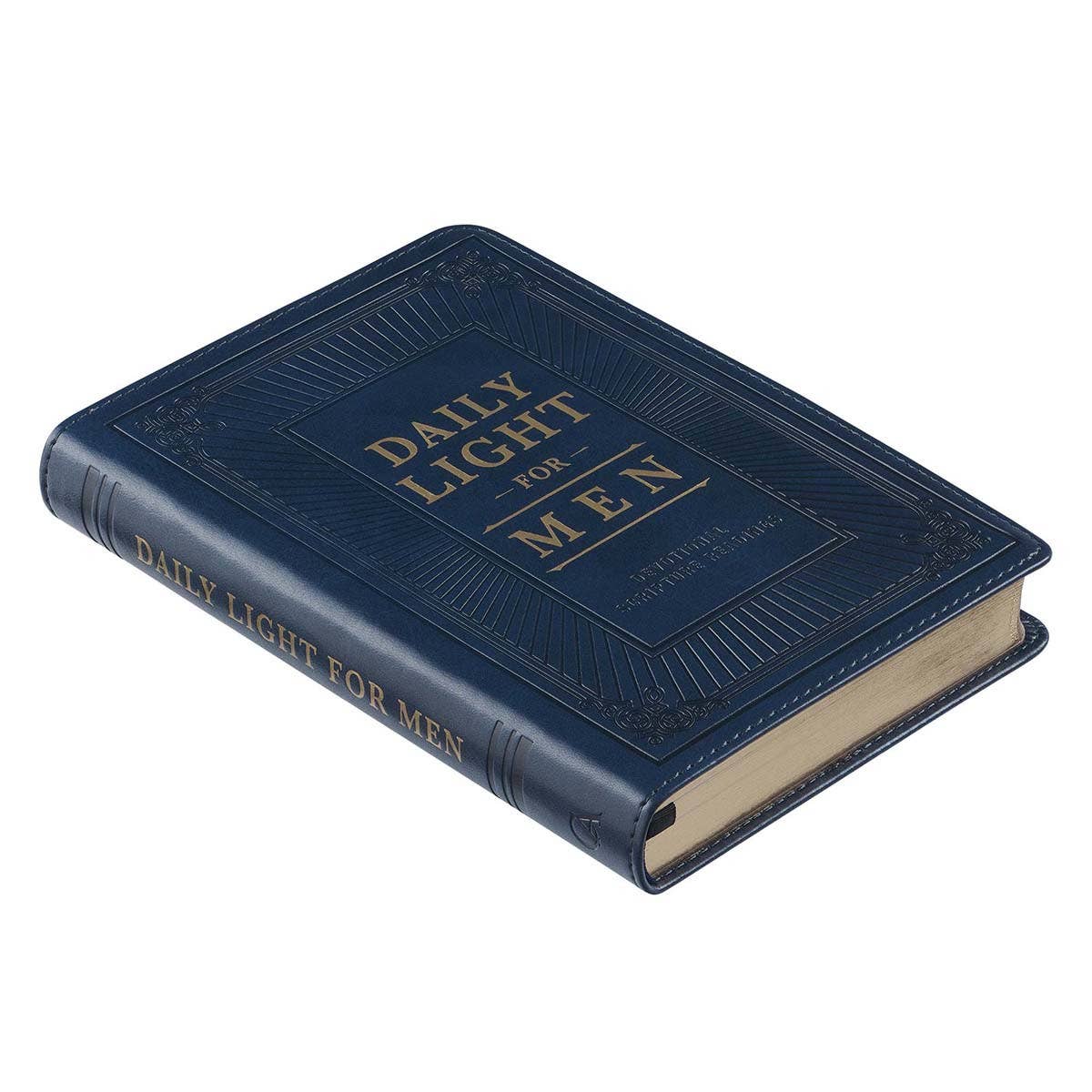 Christian Art Gifts - Devotional Daily Light for Men Faux Leather