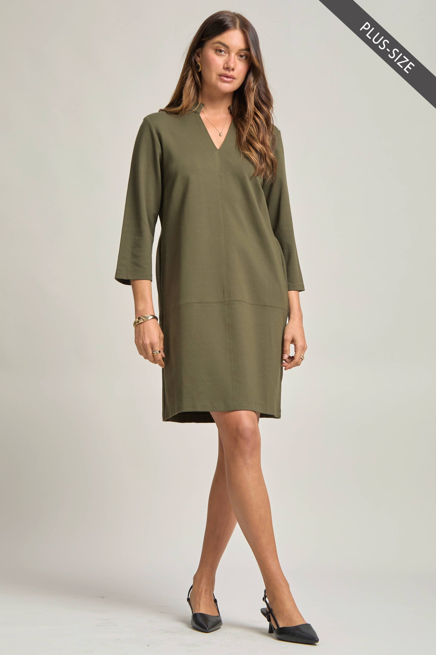 Dear Scarlett - PLUS SIZE Magic A-Line Dress: Red