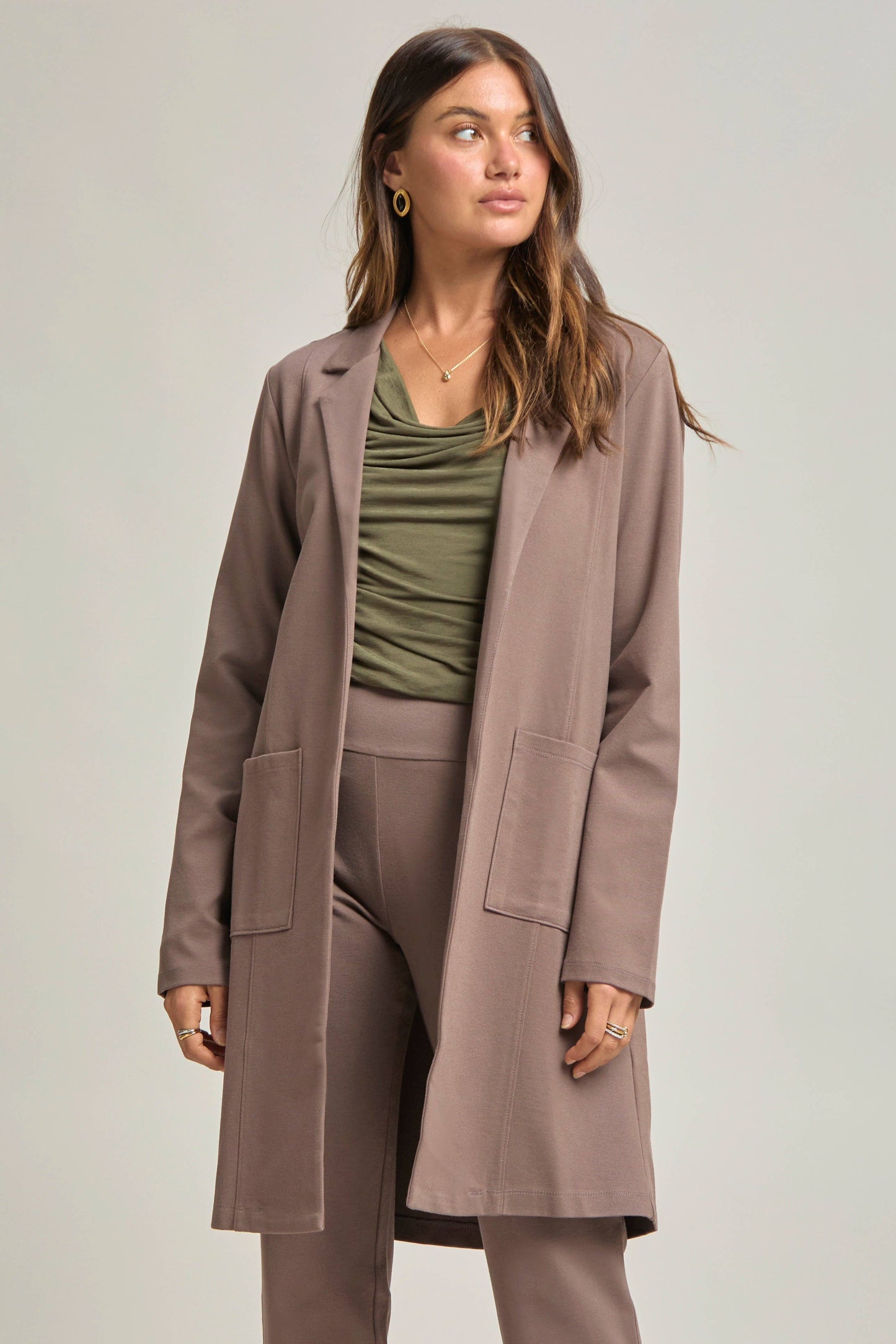 Dear Scarlett - Magic Chic Midi Jacket: Red