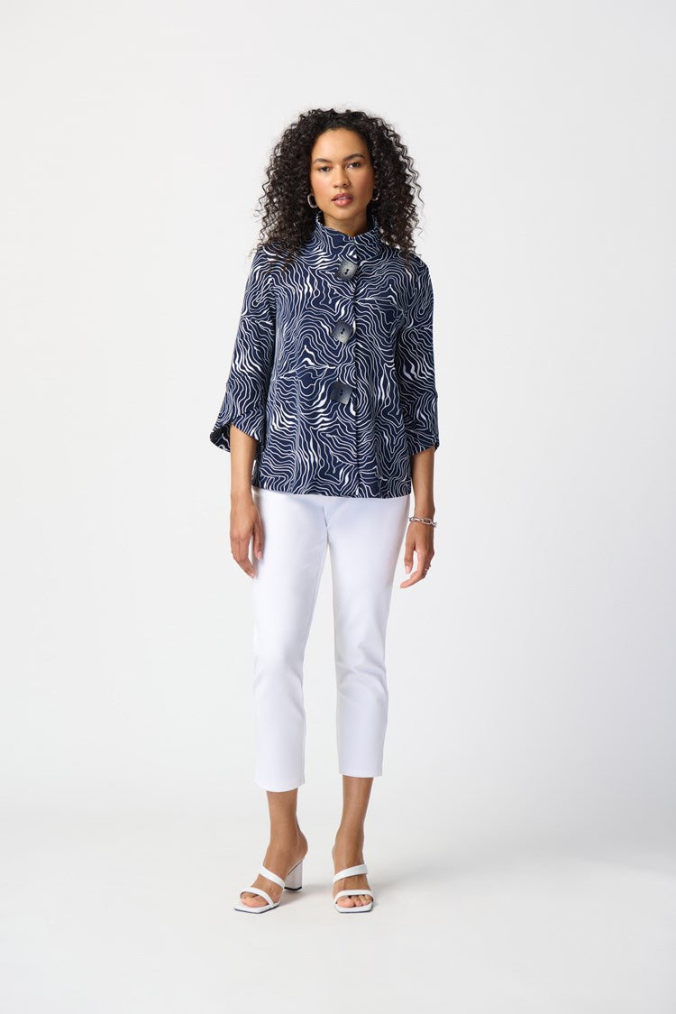 Joseph Ribkoff Scuba Crepe Crop Pull-On Pants