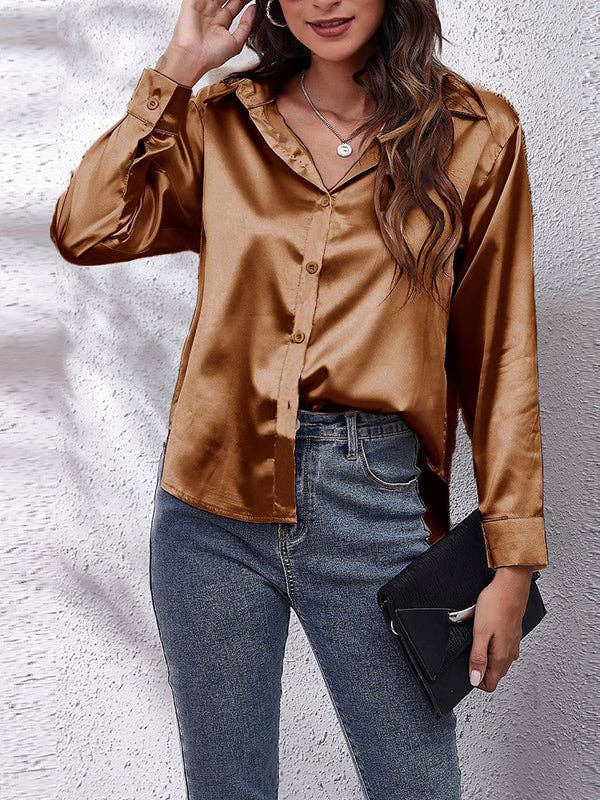 UZ Wholesale Long Sleeve Blouse FUCHSIA L