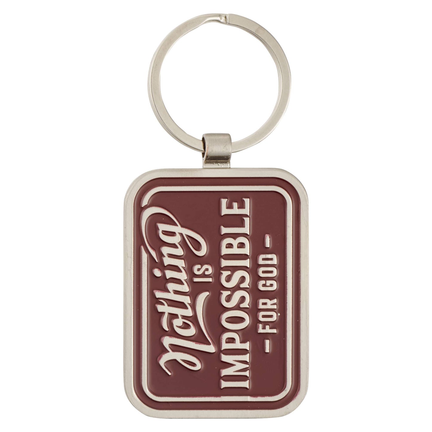 Christian Art Gifts - Keychain Nothing is Impossible Lk. 1:37