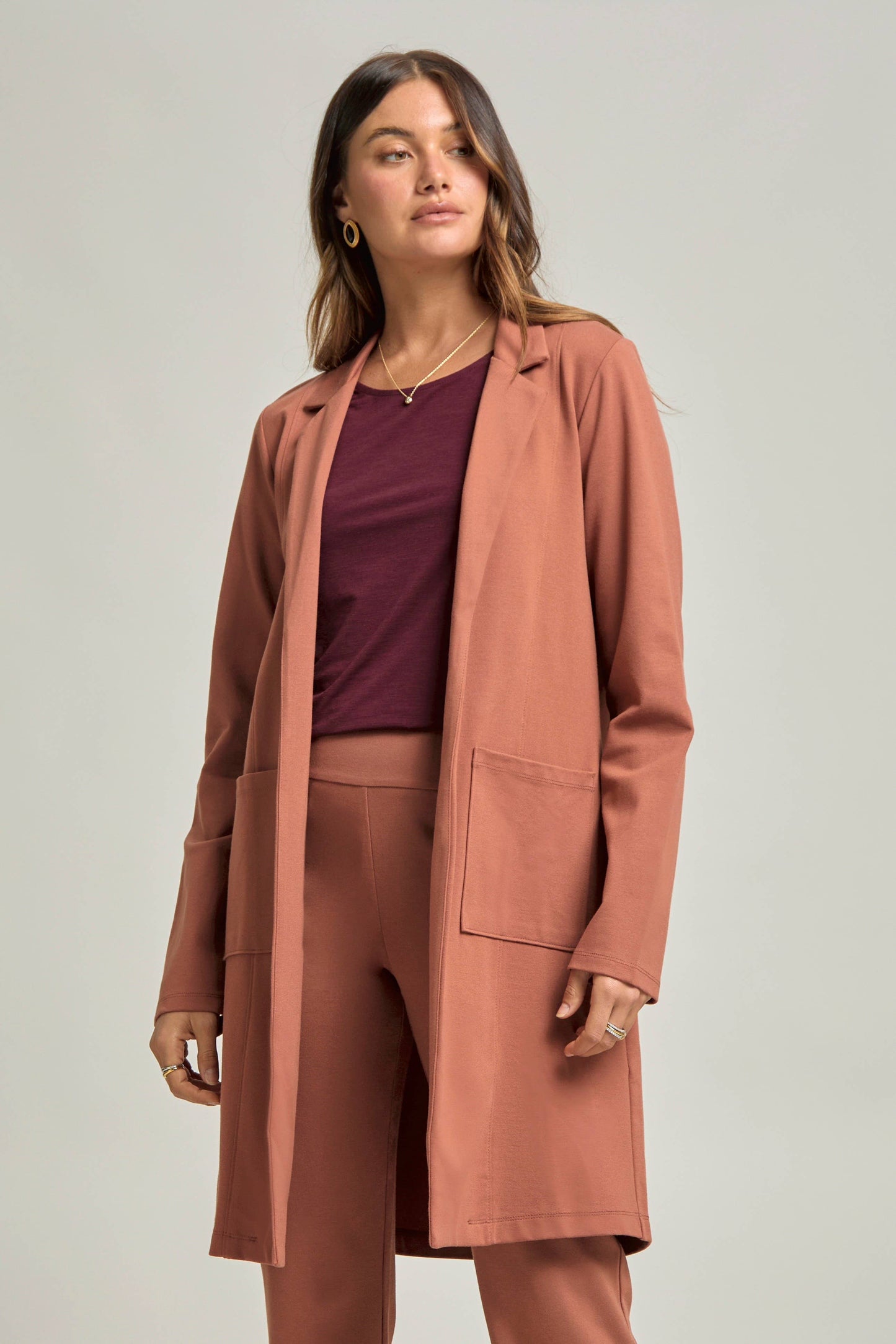 Dear Scarlett - Magic Chic Midi Jacket: Red