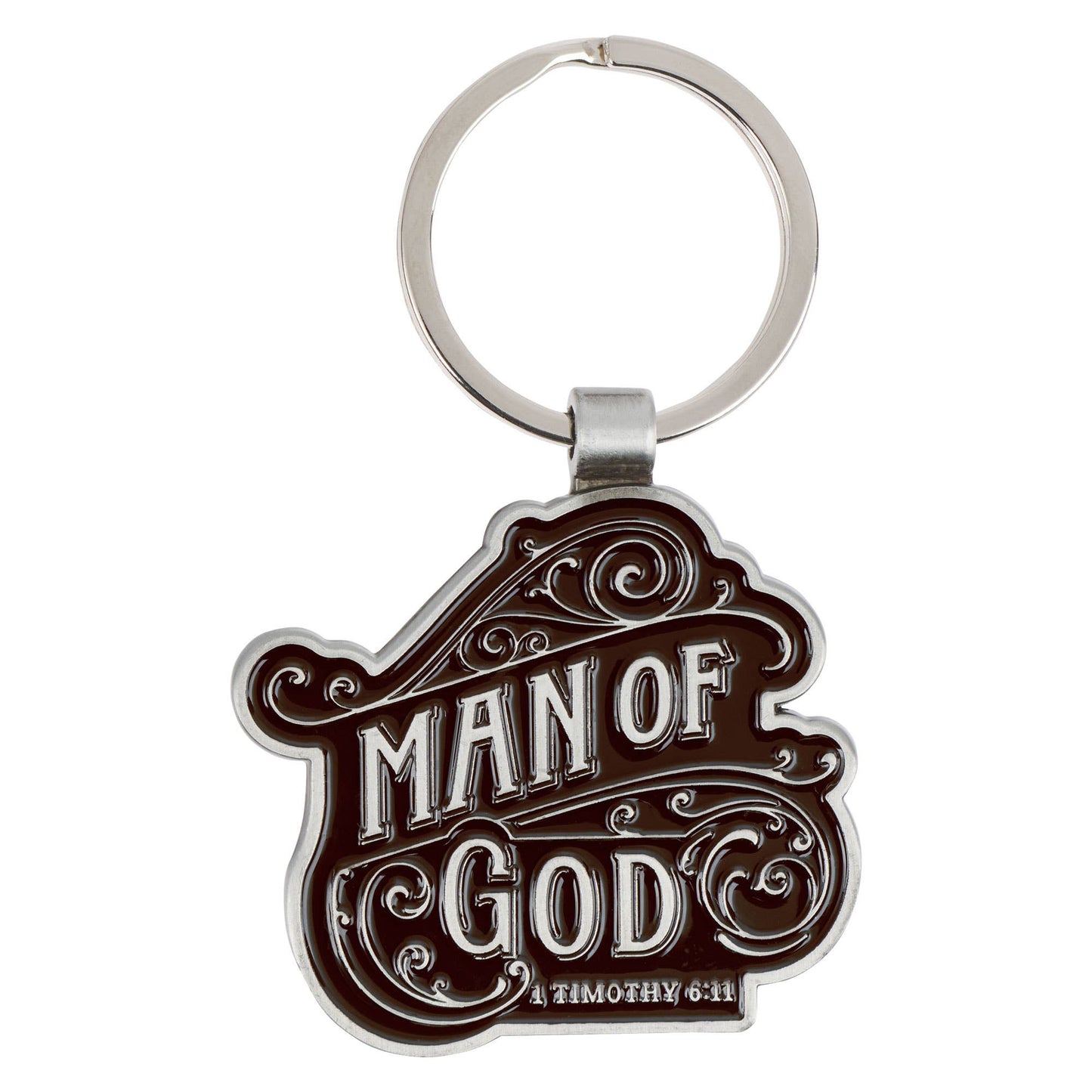 Christian Art Gifts - Keychain Man of God 1 Tim. 6:11