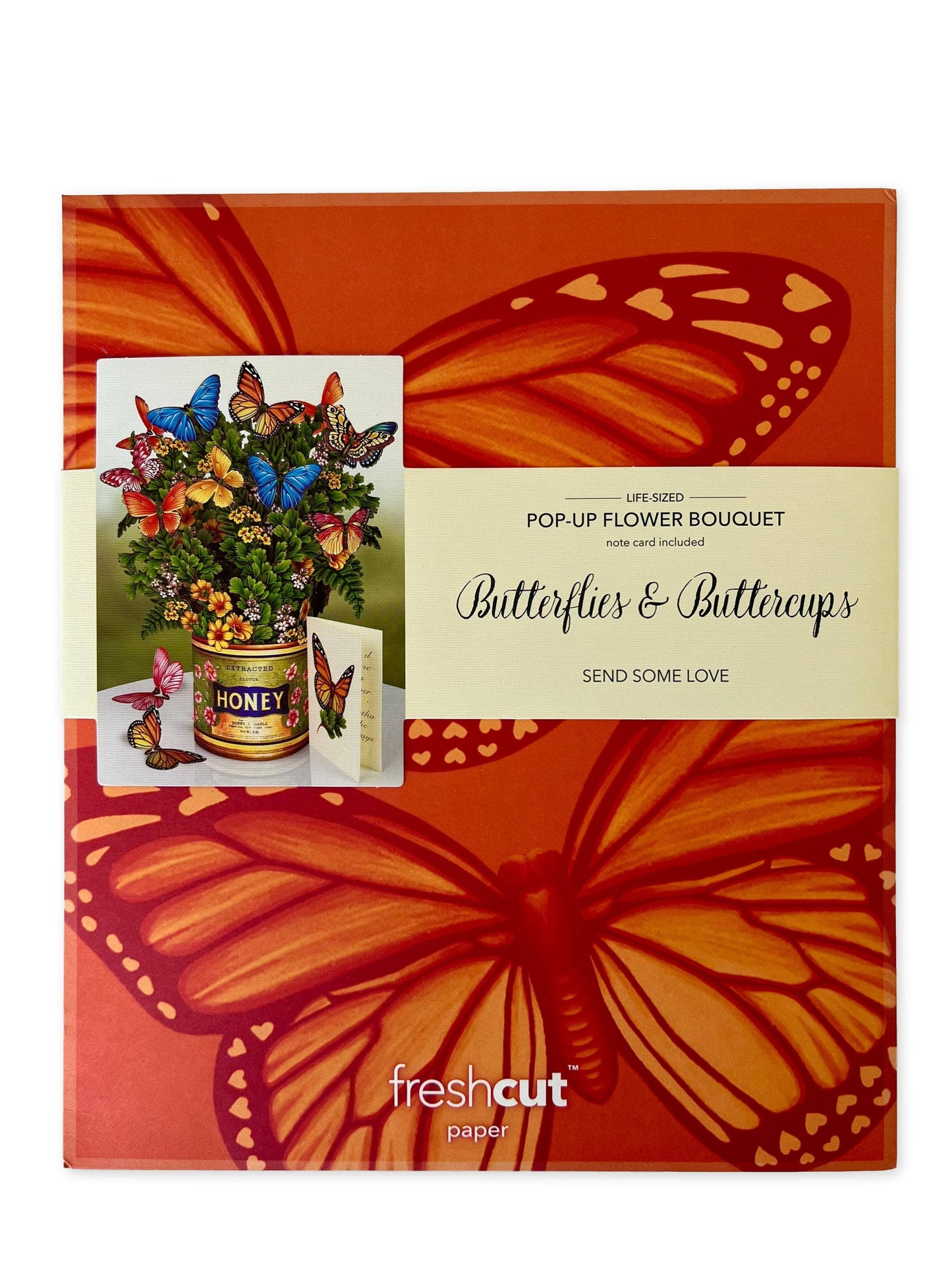 FreshCut Paper LLC - Butterflies & Buttercups (8 Pop-up Greeting Cards)