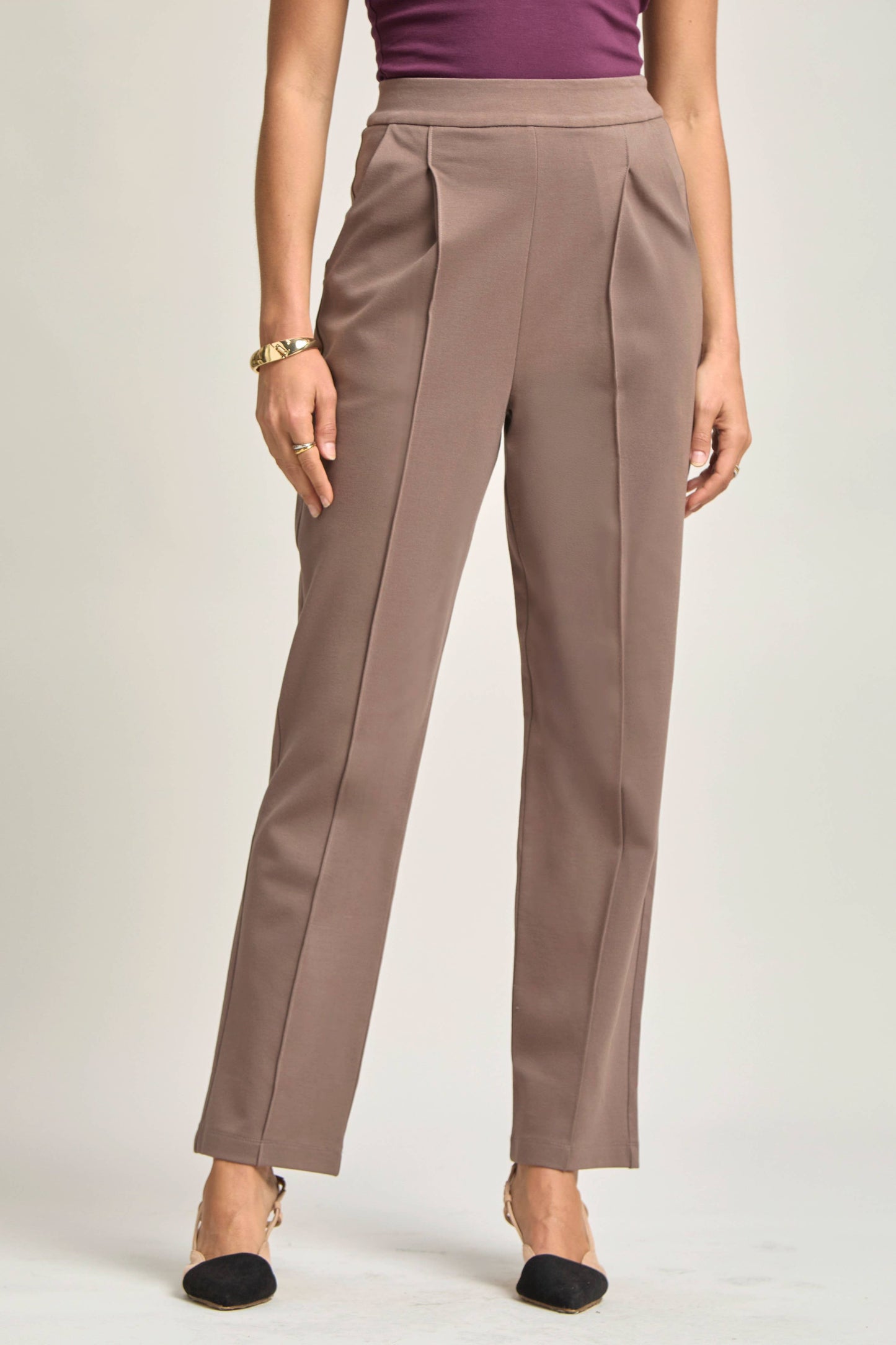 Dear Scarlett - Magic High-Rise Barrel Pants: Black / S