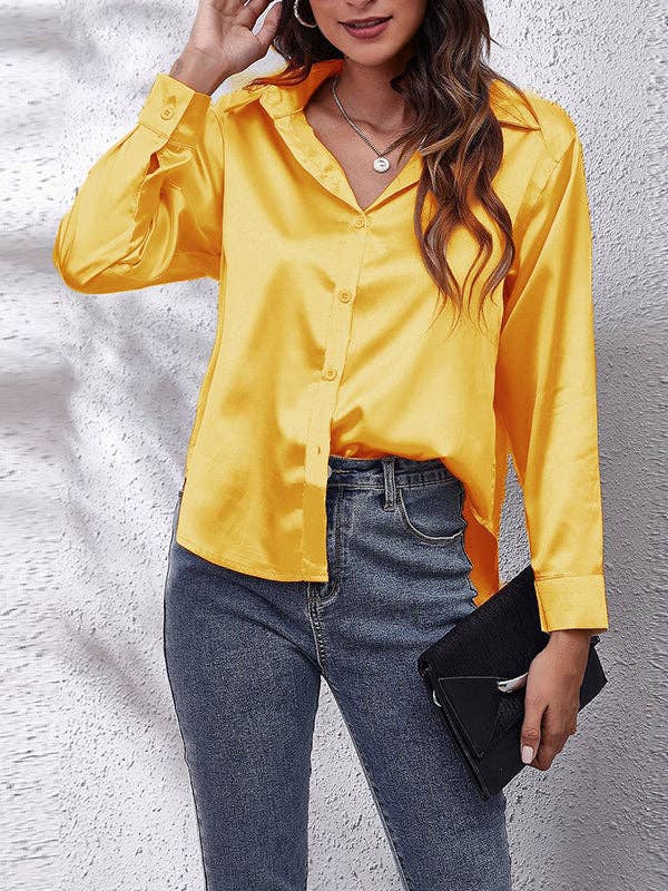 UZ Wholesale Long Sleeve Blouse FUCHSIA L