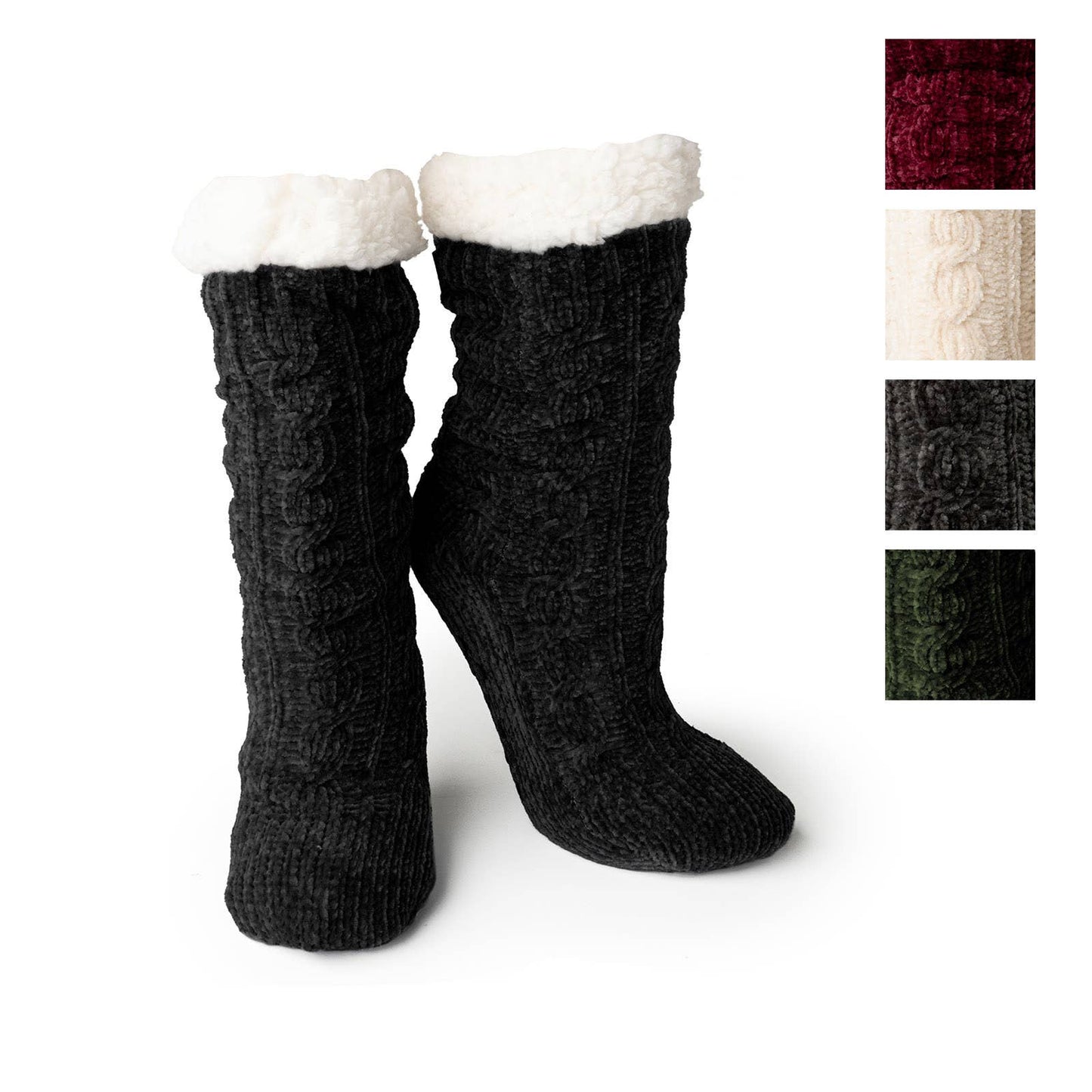 Britt's Knits Beyond Soft Slipper Socks 2nd Open Stock: Wine