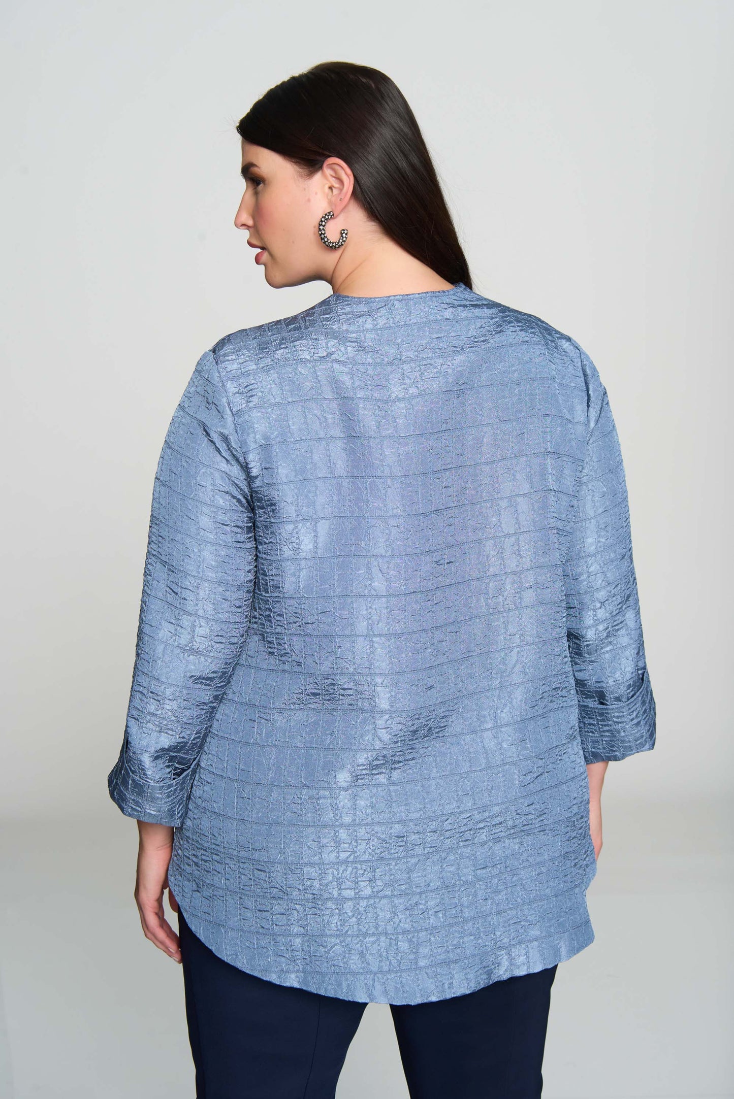 Joseph Ribkoff Textured Woven Jacquard Swing Jacket