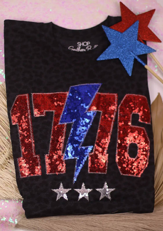 Southern Belle - 1776 USA Patriotic 4th of July Short Sleeve: 2X