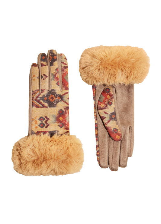 Powder Design inc - US - Bernadette Gloves - Warm Ikat