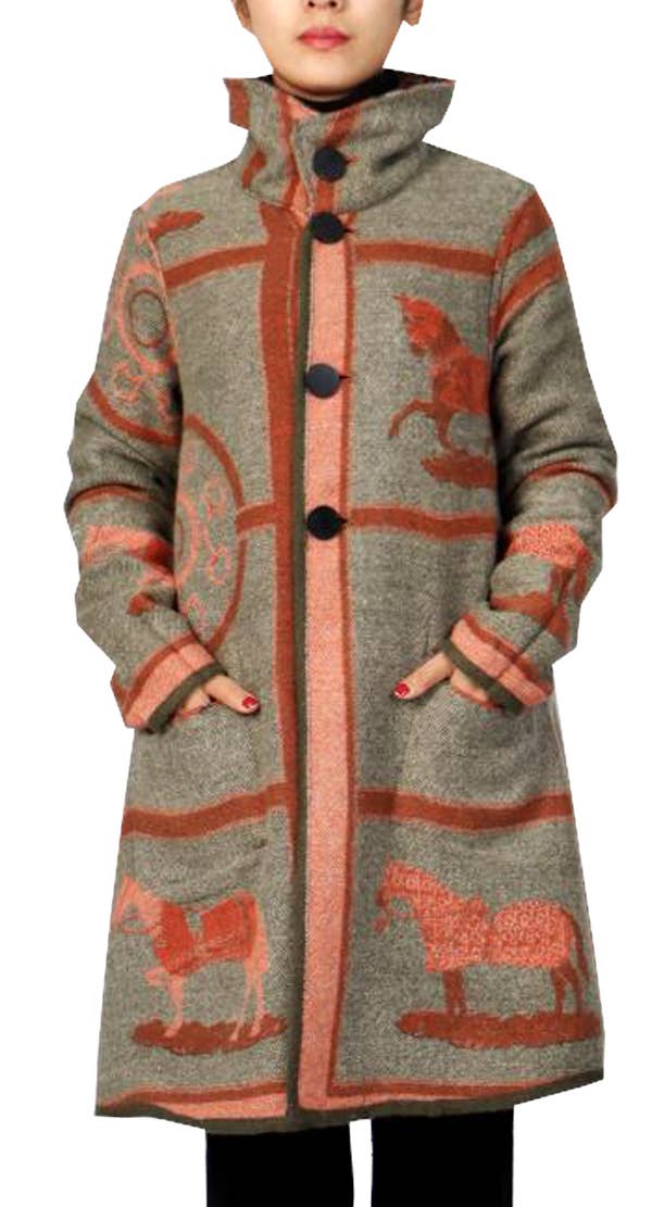 Winding River - Equestrian Orange Reversible Coat – Gallop Collection: M