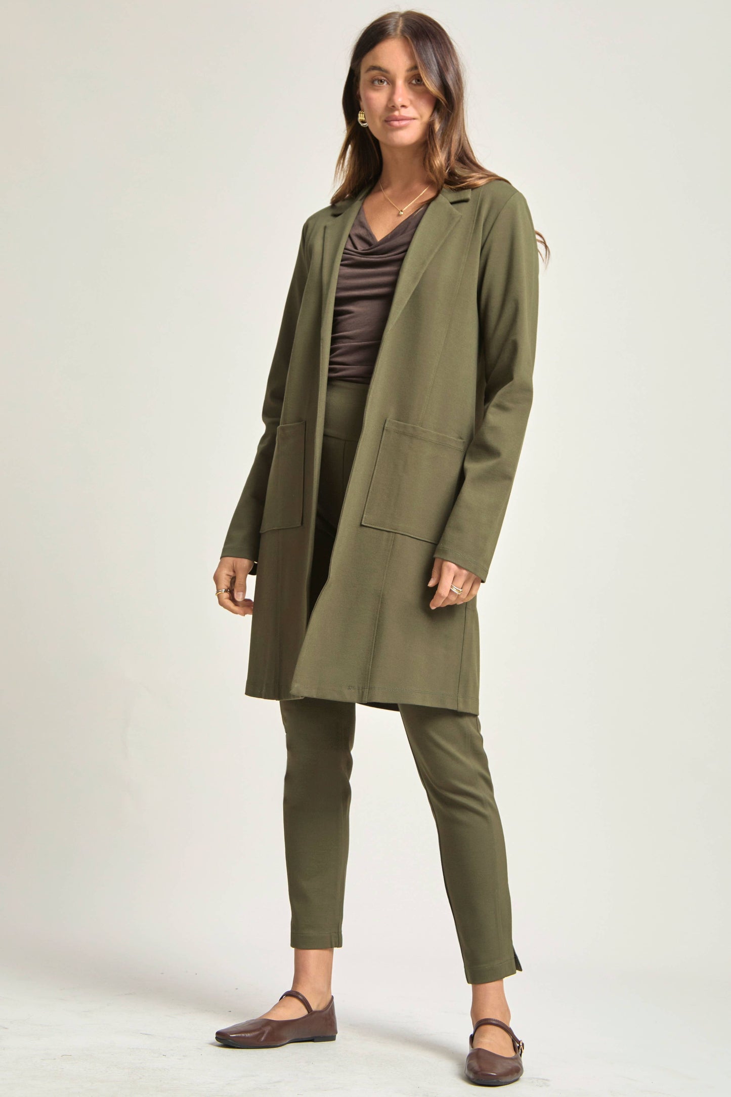 Dear Scarlett - Magic Chic Midi Jacket: Black