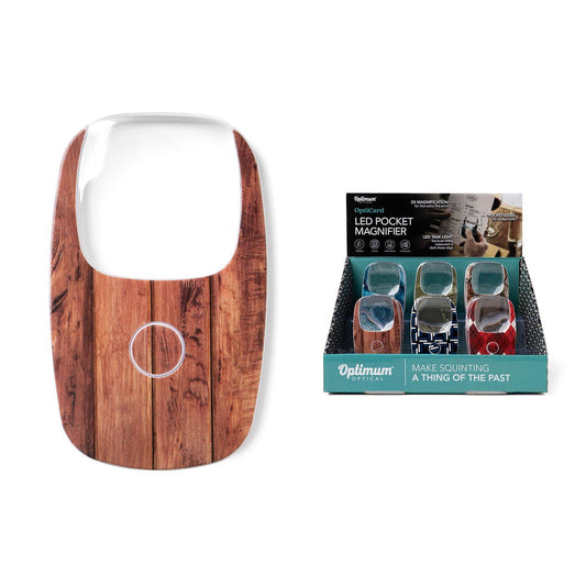 DM Merchandising - Optimum Optical The Hobbyist OptiCard LED Pocket Magnifier