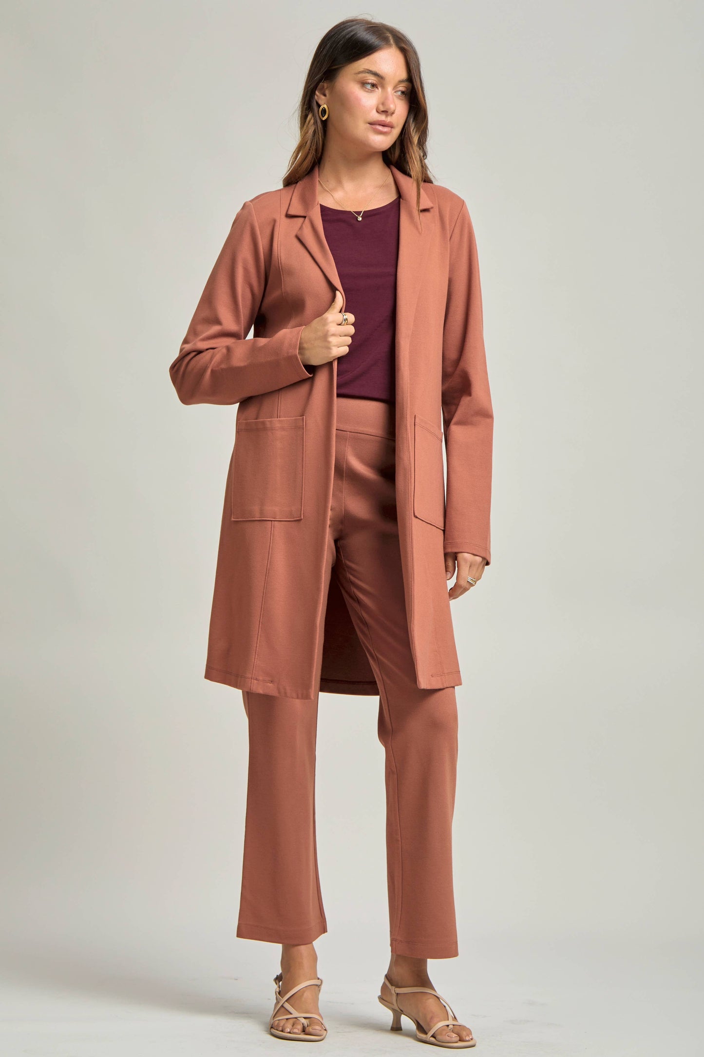 Dear Scarlett - Magic Chic Midi Jacket: Black