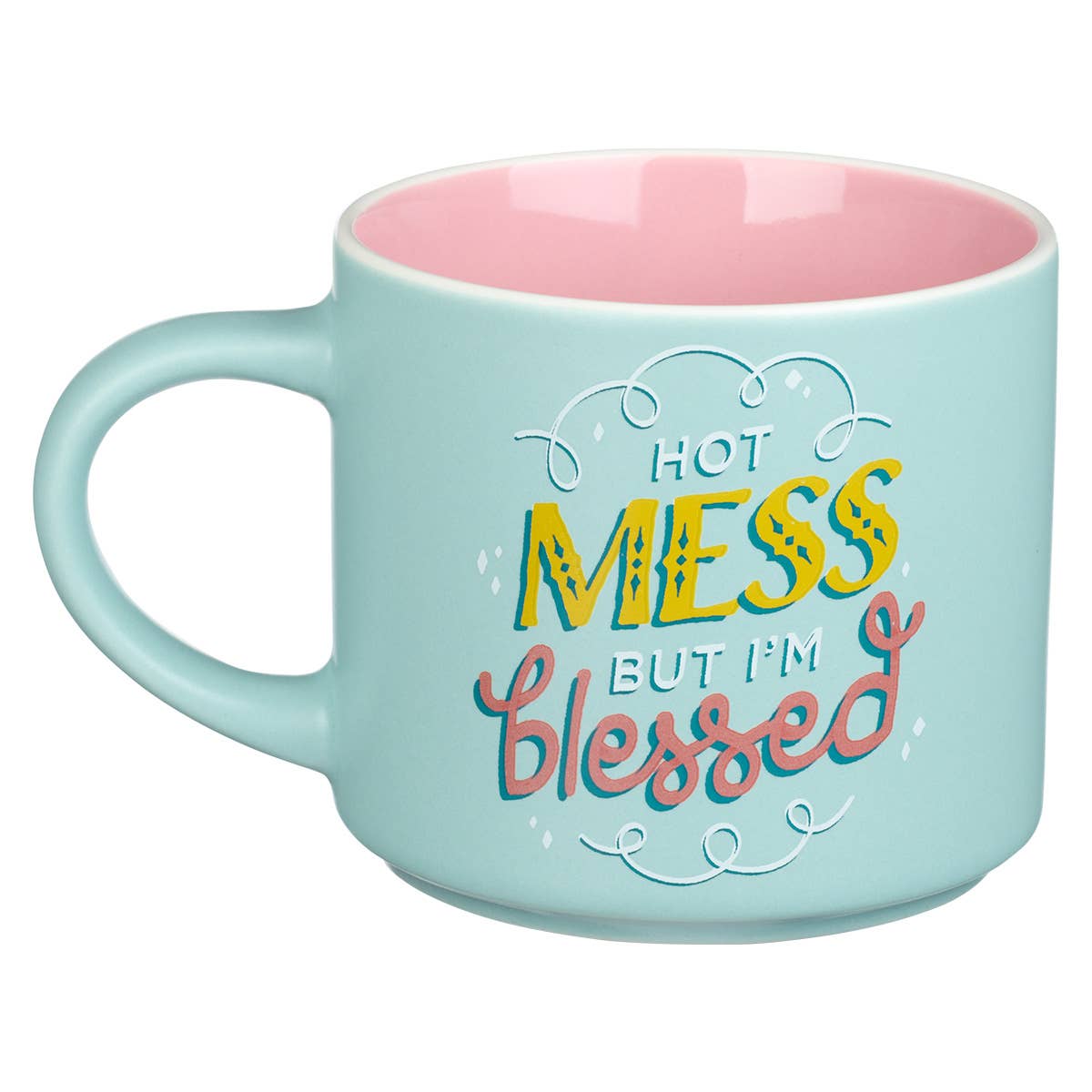 Christian Art Gifts - Mug Ceramic Hot Mess But I'm Blessed