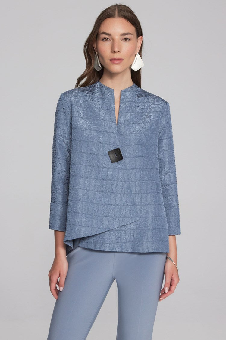 Joseph Ribkoff Textured Woven Jacquard Swing Jacket