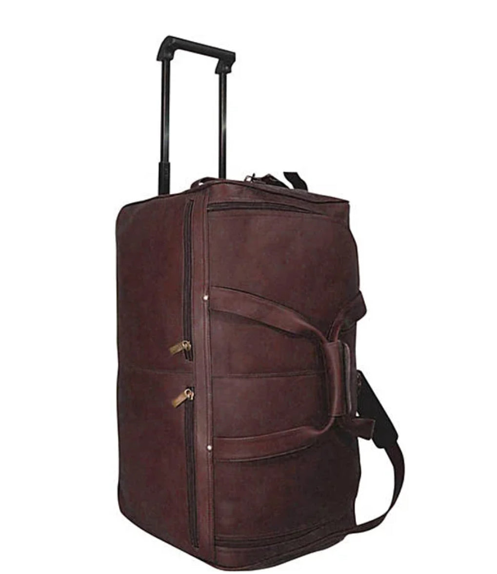 Charlie Leather Rey Extra Large Wheelie Duffel