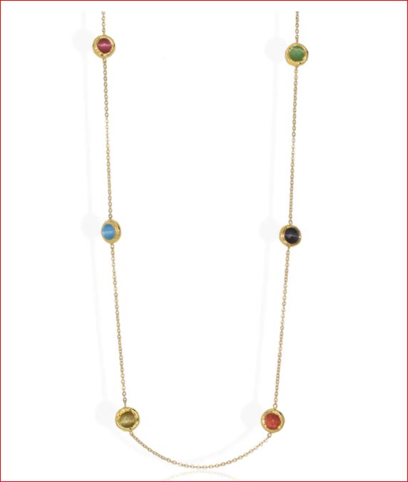 Karine Sultan Multi Color Bead Necklace