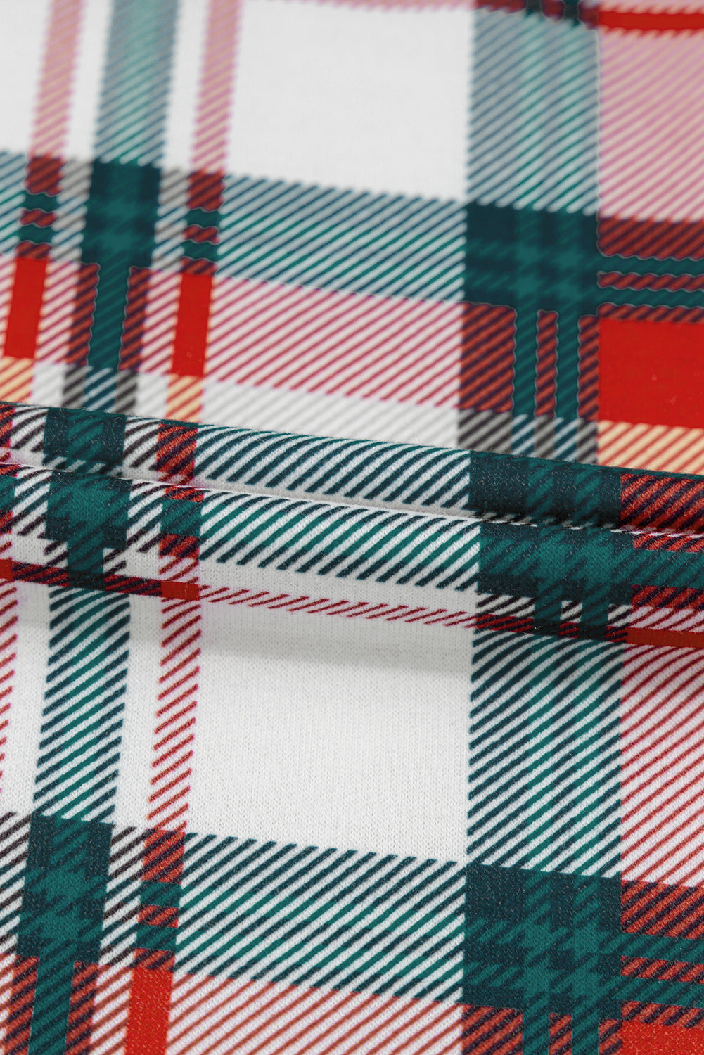 Plaid Long Sleeve Shirt and Pants Pajama Set