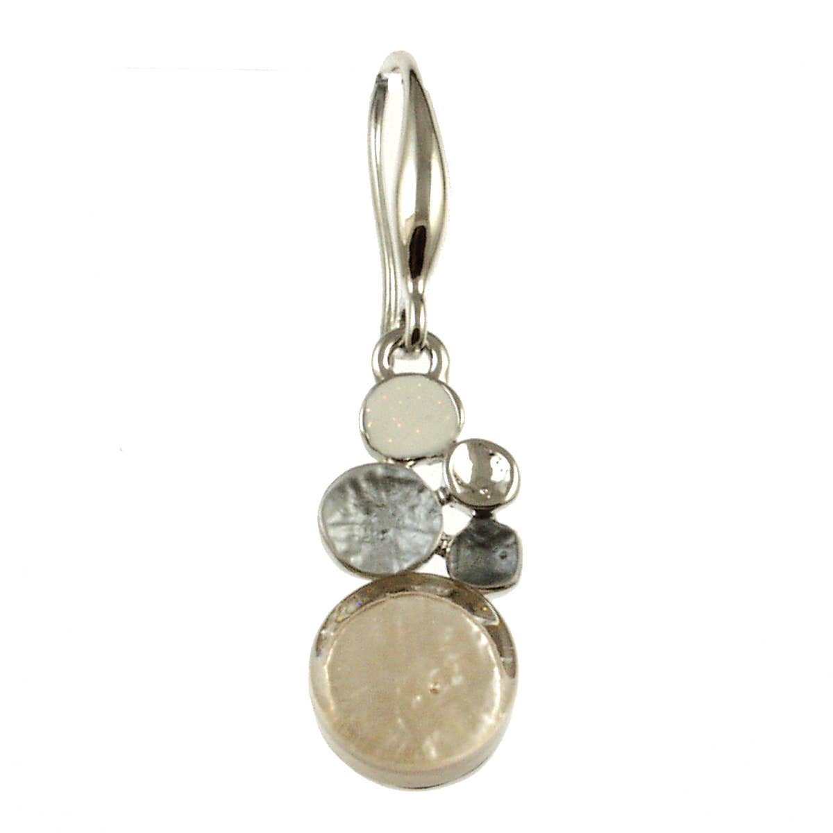Origin Jewelry - Multi Dot Earring, Two-Tone Shell & Resin: Colorful