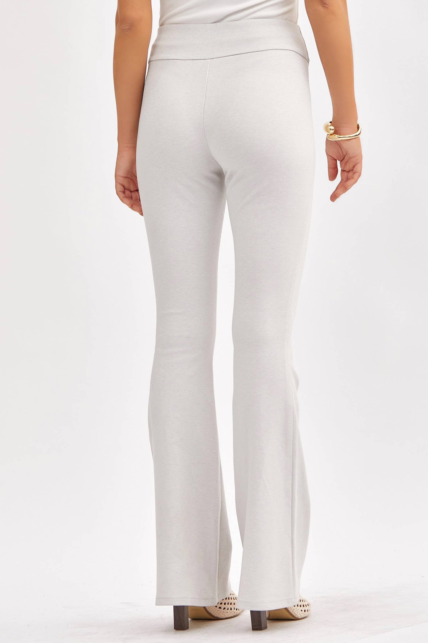 Dear Scarlett - Magic High Waisted Kick Flare Pants: VIOLET / XL