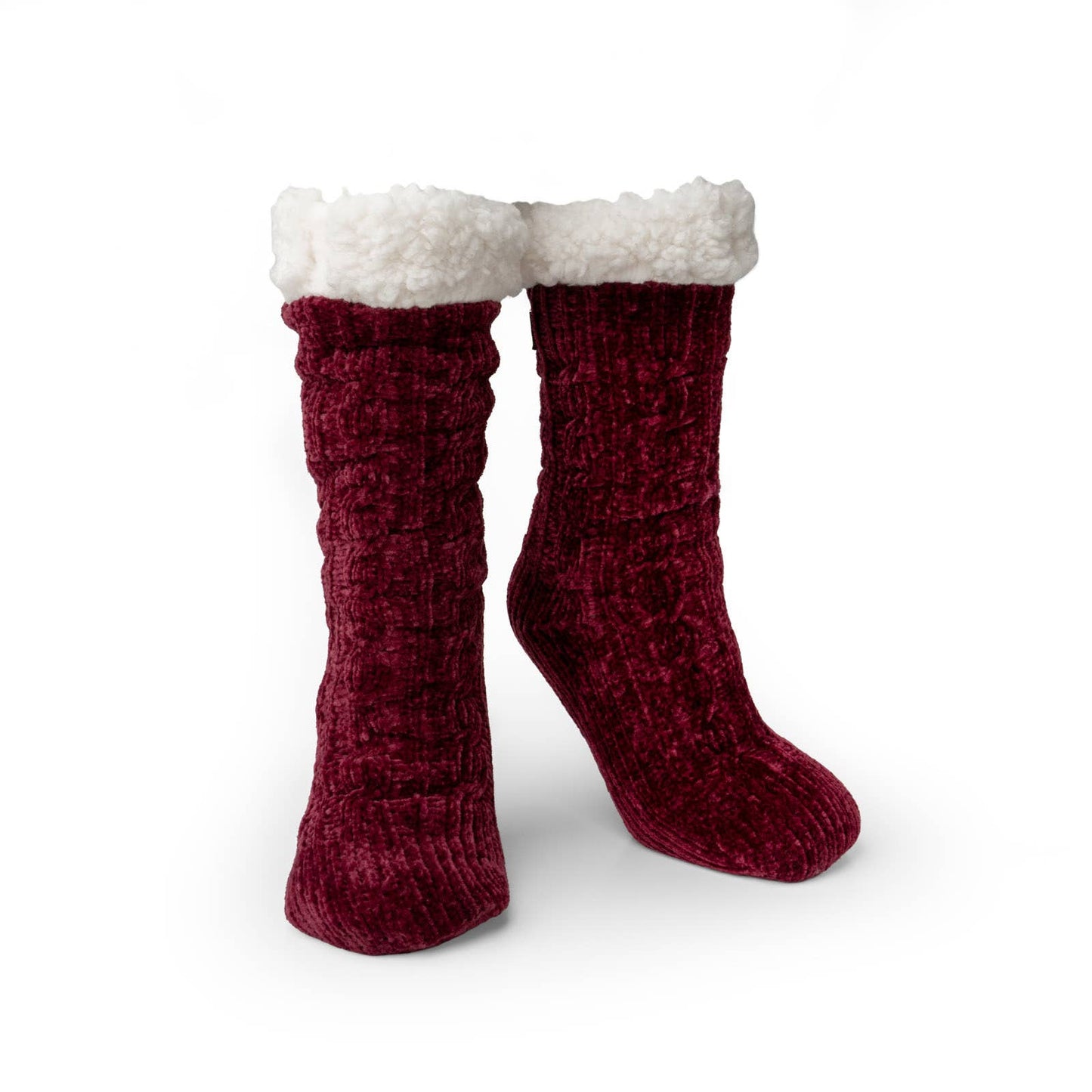 Britt's Knits Beyond Soft Slipper Socks 2nd Open Stock: Wine