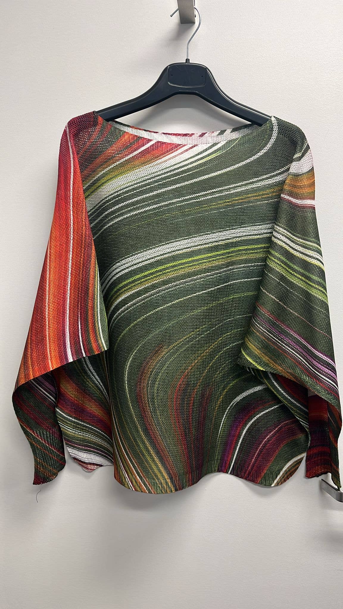 LOOWIE -  VIWAOL OLIVE Round Neck  Printed Sweater-OSFM