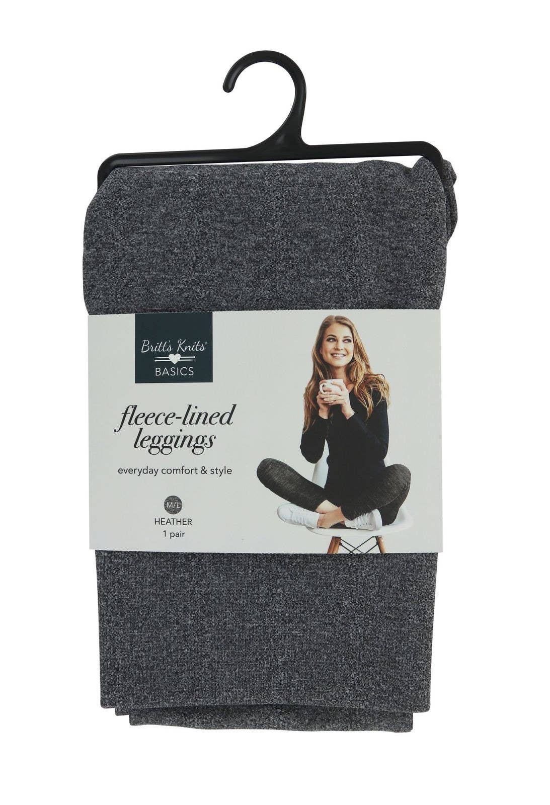 DM Merchandising - Britt's Knits Fleece Lined Leggings Open Stock: Burgundy / Large/ X-Large