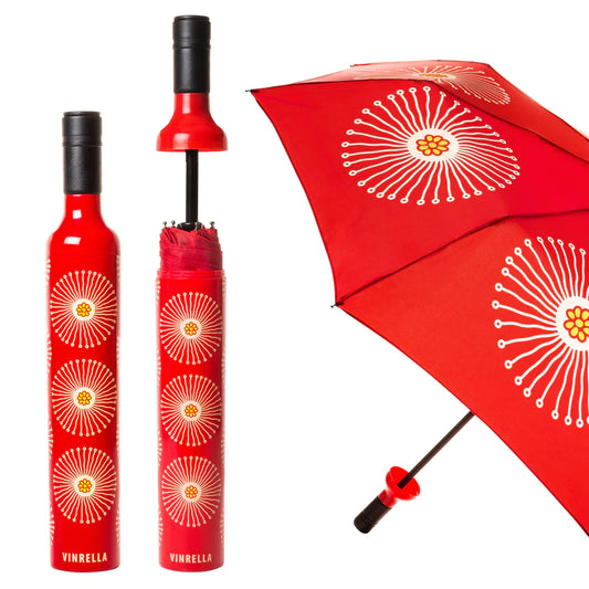 flora wine bottle umbrella